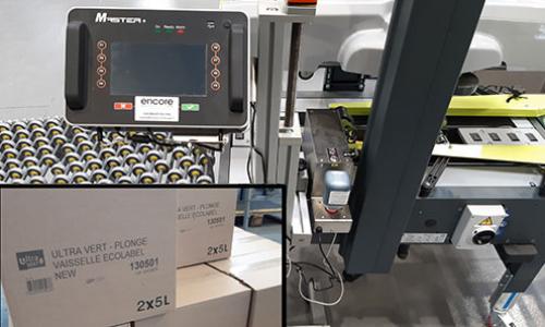 marquage de cartons dans une scotcheuse_Encore Marquage